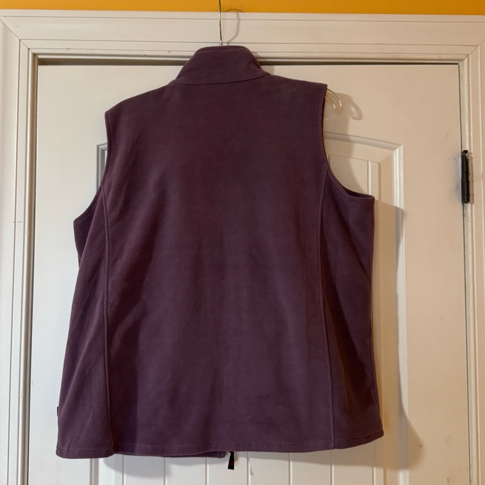 Women's Woolrich Purple Fleece Vest XXL - Picture 2 of 5